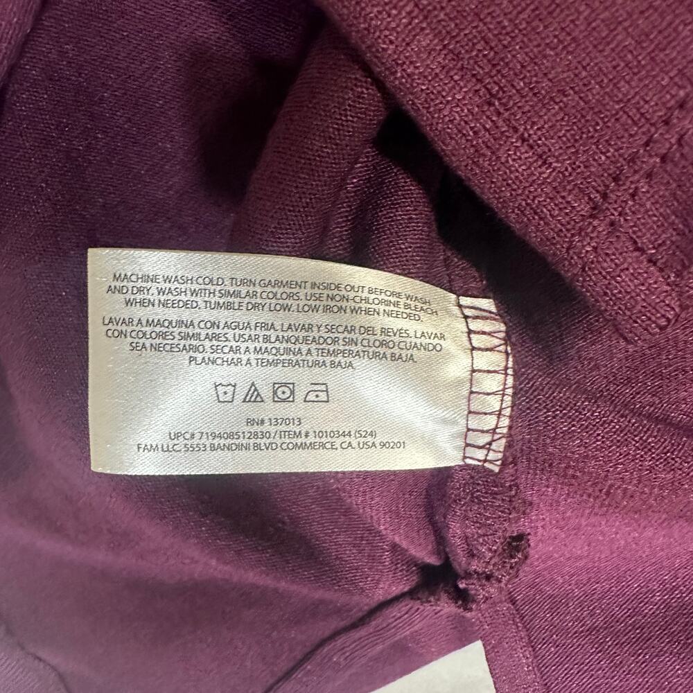 NWT Banana Republic Large‎ Purple Long Sleeve Scoop Neck Pullover Top Active - Picture 8 of 9